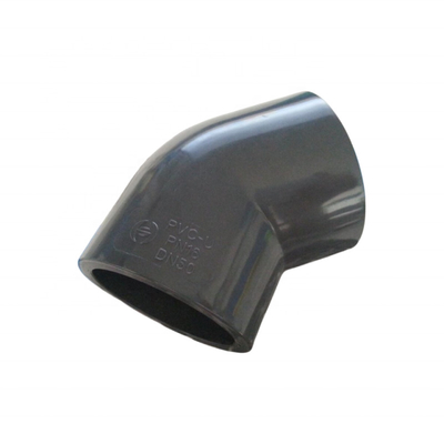 Universal Factory Sales Eco-friendly UPVC Plumbing Pipes Chemical Fit Plastic 45 Degree Elbow For Water Supply